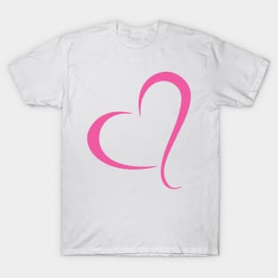 Pink Open Love Hearts T-Shirt